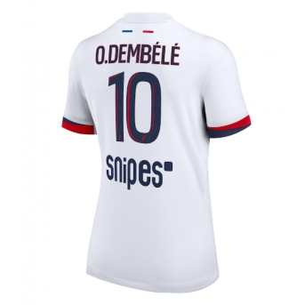 Billige Fotballdrakt Paris Saint-Germain Ousmane Dembele #10 Replika Bortedrakt Dame 2025-26 Kortermet